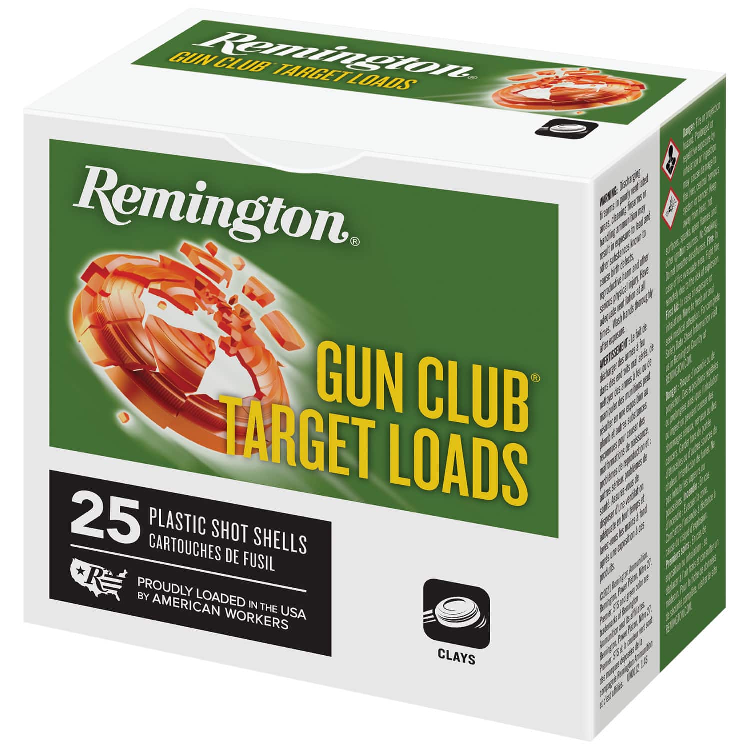 Remington Ammunition R20035 Gun Club 12Gauge 2.75" 1oz 7.5Shot 25 Per Box/10 Case