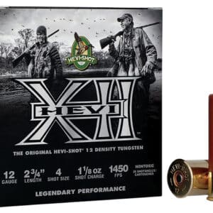 HEVI-Shot HS51314 HEVI-XII 12Gauge 2.75" 1 1/8oz Tungsten 4Shot 25 Per Box/10 Case