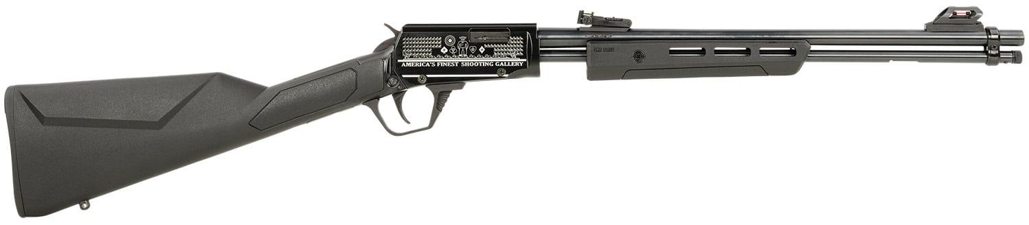Rossi RP22181SYEN07 Gallery Full Size 22LR 15+1, 18" Polished Black Steel Barrel, Polished Black w/Engraving Steel Receiver, Black Fixed Stock, Right Hand