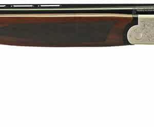 Iver Johnson Arms IJ600410LW28S IJ600 Lightweight Full Size 410 Gauge Break Open 3" 2rd 28" Black Over/Under Vent Rib Barrel, Silver Engraved Aluminum Receiver, Fixed Walnut Wood Stock, Ambidextrous