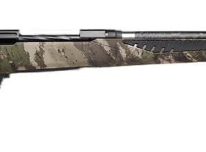Savage Arms 58021 110 UltraLite 30-06 Springfield 4+1 22" Threaded Carbon Fiber Wrapped Barrel, Black Melonite Rec, Woodland Camo AccuStock with AccuFit