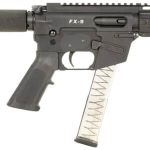 FREEDOM ORDNANCE FX9P4T FX-9 9mm Luger 32+1 4", Black, M-LOK Handguard, Padded Buffer Tube, A2 Grip, 3" Faux Suppressor, Includes Sling