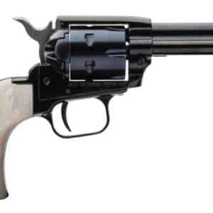 Heritage Mfg RR22MB3BHPRL Rough Rider  22 LR 22 WMR 6 Shot, 3.50" Black Steel Barrel, Black Zinc Alloy Frame, Black Cylinder, White Pearl Birdshead Grip, Hammer/Thumb Safety, Exposed Hammer
