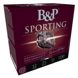 B&P 12B8SCH8 Sporting Clay 12Gauge 2.75" 1 1/8oz 8Shot 25 Per Box/10 Case