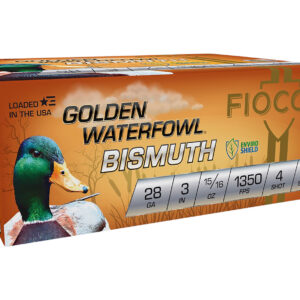 Fiocchi 283GB4 Golden Waterfowl Bismuth 28Gauge 3" 15/16oz 4Shot 10 Per Box/10 Case