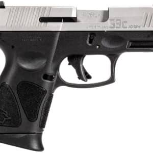 Taurus 1G3C4039 G3C Compact Frame 40 S&W 10+1 3.26" Matte Stainless Steel Barrel, Serrated Stainless Steel Slide, Black Polymer Frame w/Picatinny Rail, Black Polymer Grip