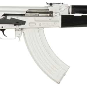 Zastava Arms Usa ZR7762CSB ZPAPM70  7.62x39mm 30+1 16.30" Black Chrome Lined Steel Barrel, Silver Receiver, Black Polymer Handguard, Fixed Dark Walnut Synthetic Stock