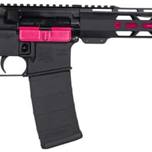 Diamondback DB175AK591 DB15  5.56x45mm NATO 16" 30+1, Black with Prison Pink Accents, Carbon Lower, 15" M-Lok Handguard, Magpul Carbine Stock, A2 Grip