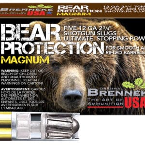 Brenneke SL122BPM Bear Protection  12Gauge 2.75" 1 3/8oz Slug Shot 5 Per Box/50 Case