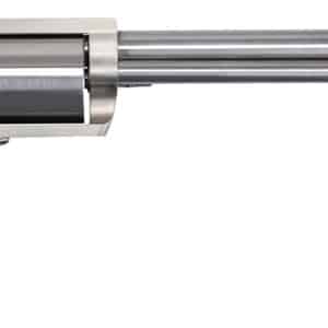 Magnum Research BFR360 BFR Extra Large 360 Buckhammer 6+1 Shot 10" Brushed Stainless Steel Barrel & Cylinder, Stainless Stainless Steel Frame, Black Rubber Grip, Exposed Hammer