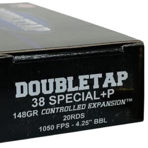 DoubleTap Ammunition 38SP148CE 38Special 148gr Controlled Expansion JHP 20 Per Box/50 Case