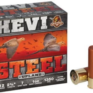 HEVI-Shot HS61227 Upland 12Gauge 2.75" 1oz 7Shot 25 Per Box/10 Case
