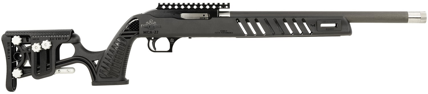 Magnum Research SSL22G Magnum Lite SwitchBolt 22 LR 10+1 16.50" Black Tensioned w/Threaded Muzzle Barrel, Black Receiver w/Picatinny Rail, Black Luth-AR MCA-22 Stock