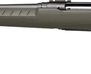 Savage Arms 32128 Axis 2 Compact 223 Rem 4+1 20" Matte Black Heavy Sporter Barrel, Matte Black Drilled & Tapped Carbon Steel Receiver, Fixed OD Green Synthetic Stock, Left Hand