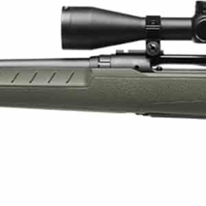 Savage Arms 32237 Axis 2 XP Combo Compact 243 Win 4+1 20" Matte Black Sporter Barrel & Drilled & Tapped Carbon Steel Receiver, Fixed Matte OD Green Synthetic Stock, Left Hand