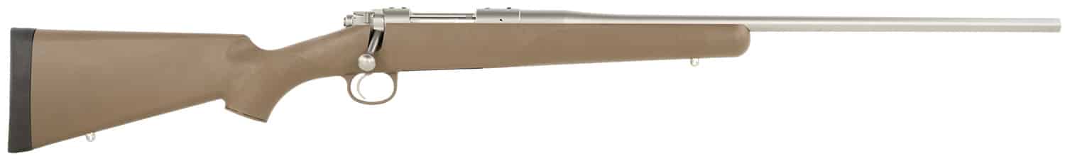 Kimber Mfg, Inc 3000793 Hunter 6.5 Creedmoor 3+1 22" Satin Match Grade Barrel, Satin Stainless Steel Receiver, Northwoods Brown Fixed Polymer Stock