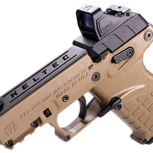Kel-Tec P17BTANOPTIC P17  22 LR 16+1 3.80" w/Optic & Holster Tan