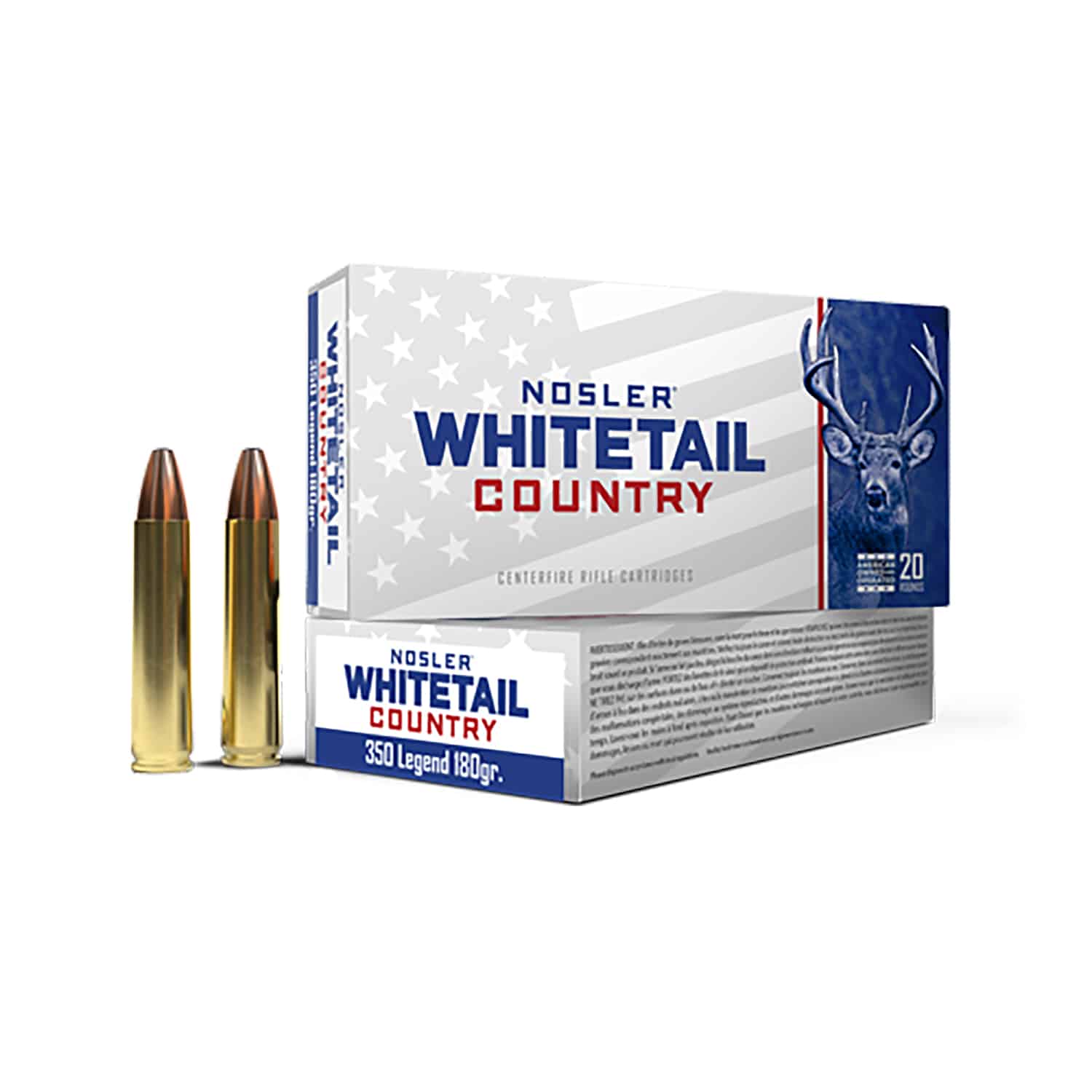 Nosler 40130 Whitetail Country 350Legend 180gr 20 Per Box/10 Case