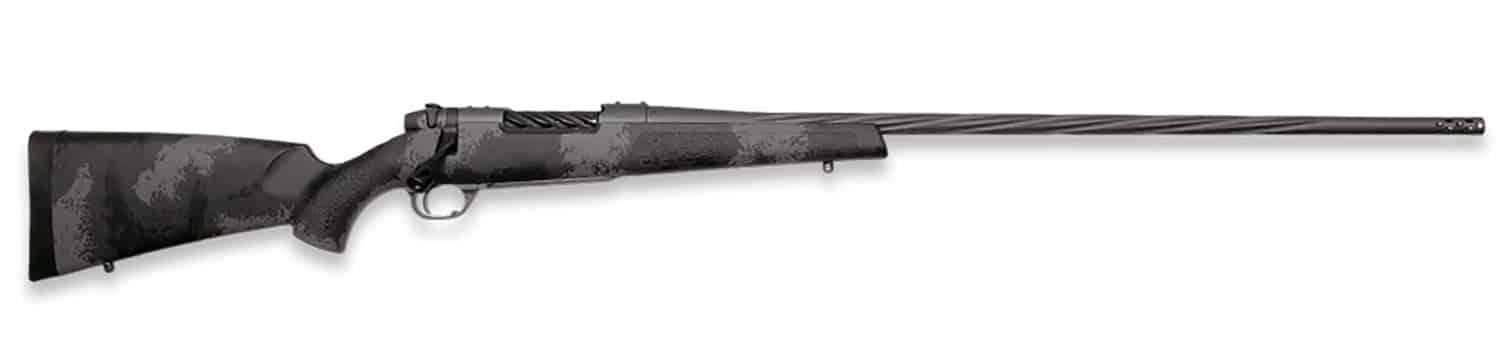 Weatherby MLW01N306SR6B Mark V Live Wild 30-06 Springfield 4+1 26" Carbon Gray Cerakote Spiral Fluted Barrel Black/Gray Sponge Pattern/Polymer Stock