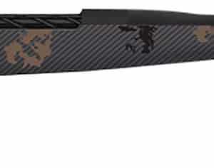 Fierce Firearms TWROG270WIN22BT Twisted Rogue 270 Win 22" Armour Lube Black Steel Threaded Barrel, Drilled & Tapped Steel Receiver, LR Negative Comb Trophy Camo Carbon Fiber Stock