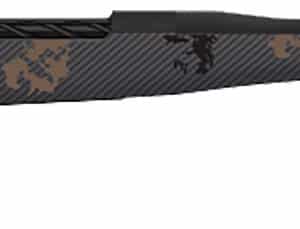 Fierce Firearms TWROG300WIN22BT Twisted Rogue Mini 300 Win Armour Lube Black Steel Threaded Barrel, Drilled & Tapped Steel Receiver, LR Negative Comb Trophy Camo Carbon Fiber Stock