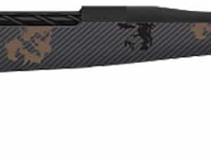 Fierce Firearms TWROG308WIN20BT Twisted Rogue 308 Win 20" Armour Lube Black Steel Threaded Barrel, Drilled & Tapped Steel Receiver, LR Negative Comb Trophy Camo Carbon Fiber Stock