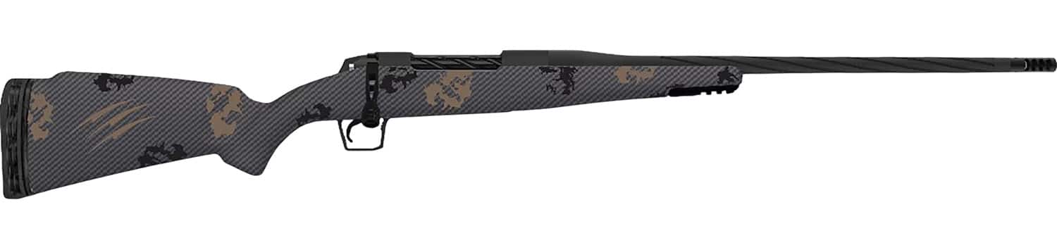 Fierce Firearms TWTROG7PRC24BS Twisted Rogue 7mm PRC 24" Armour Lube Black Steel Threaded Barrel, Drilled & Tapped Steel Receiver, LR Negative Comb Sonora Ambush Camo Carbon Fiber Stock