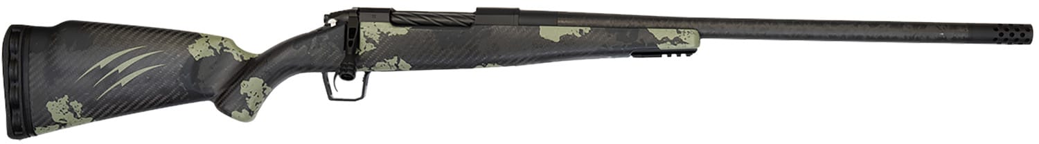 Fierce Firearms ROG7MMBC20BT Carbon Rogue 7mm BC 20" Black Cerakote Carbon Fiber Match Grade Threaded Barrel, Drilled & Tapped Steel Receiver, LR Negative Comb Trophy Camo Carbon Fiber Stock