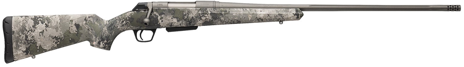Winchester Repeating Arms 535800230 XPR Extreme 223 Rem 5+1 26" Tungsten Cerakote Fluted Threaded Barrel & Drilled & Tapped Steel Receiver, Fixed TrueTimber VSX Synthetic Stock