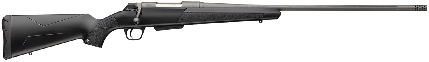 Winchester Repeating Arms 535801208 XPR Extreme 223 Rem 5+1 22" Tungsten Cerakote Fluted Threaded Barrel & Drilled & Tapped Steel Receiver, Fixed Black Synthetic Stock