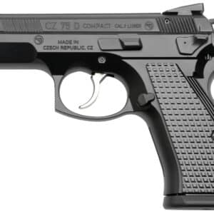 Cz Custom Shop 91048 CZ 75 D PCR Compact Frame 9mm Luger 15+1 3.90" Steel Barrel Black, Serrated Black Slide, Polycoat Aluminum Frame w/Beavertail, Black Checkered Aluminum Grip