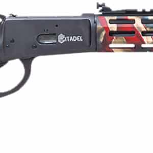 Citadel CIT44LVRUSA Levtac 92 44 Mag 8+1 16.50" Matte Black Threaded Barrel & Steel Receiver w/Picatinny Rail, Fixed Respect Camo (American Flag) Synthetic Stock, Right Hand