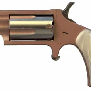 North American Arms 22MSROSE Mini-Revolver  22 WMR 5 Shot 1.13" Rose Gold Cerakote Stainless Steel Barrel & Frame, Rose Gold/Stainless Cylinder, White Pearlite Grip, Stainless Exposed Hammer,