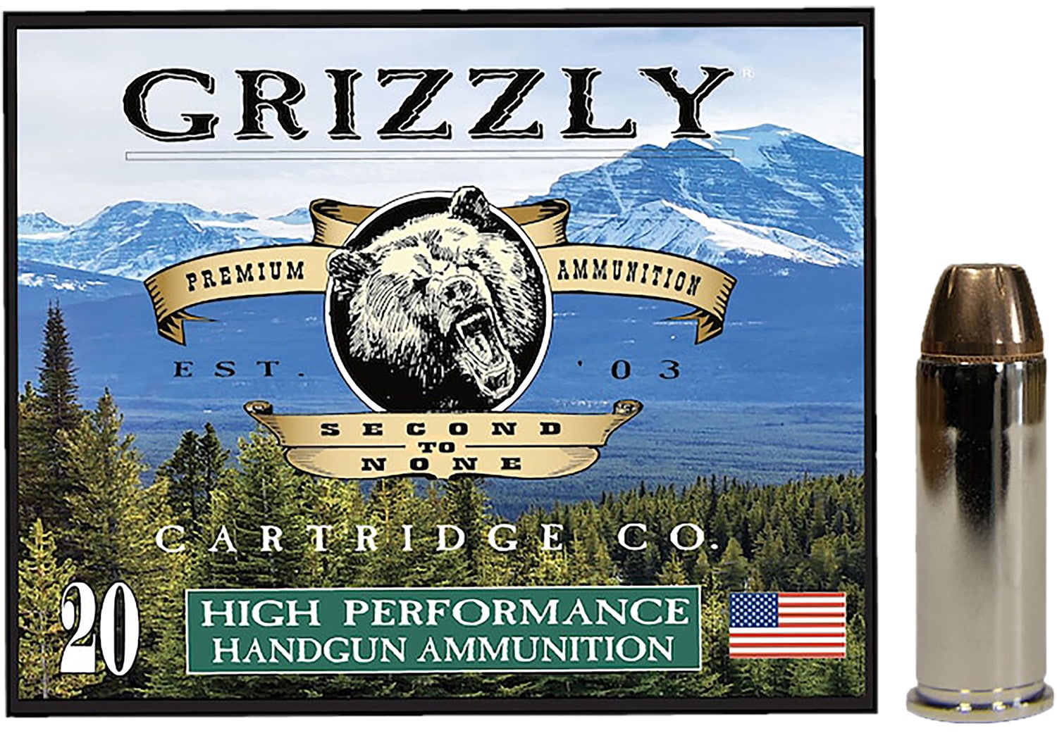 Grizzly Ammo GC44SP5 44Special 240gr Jacketed Hollow Point 20 Per Box/10 Case