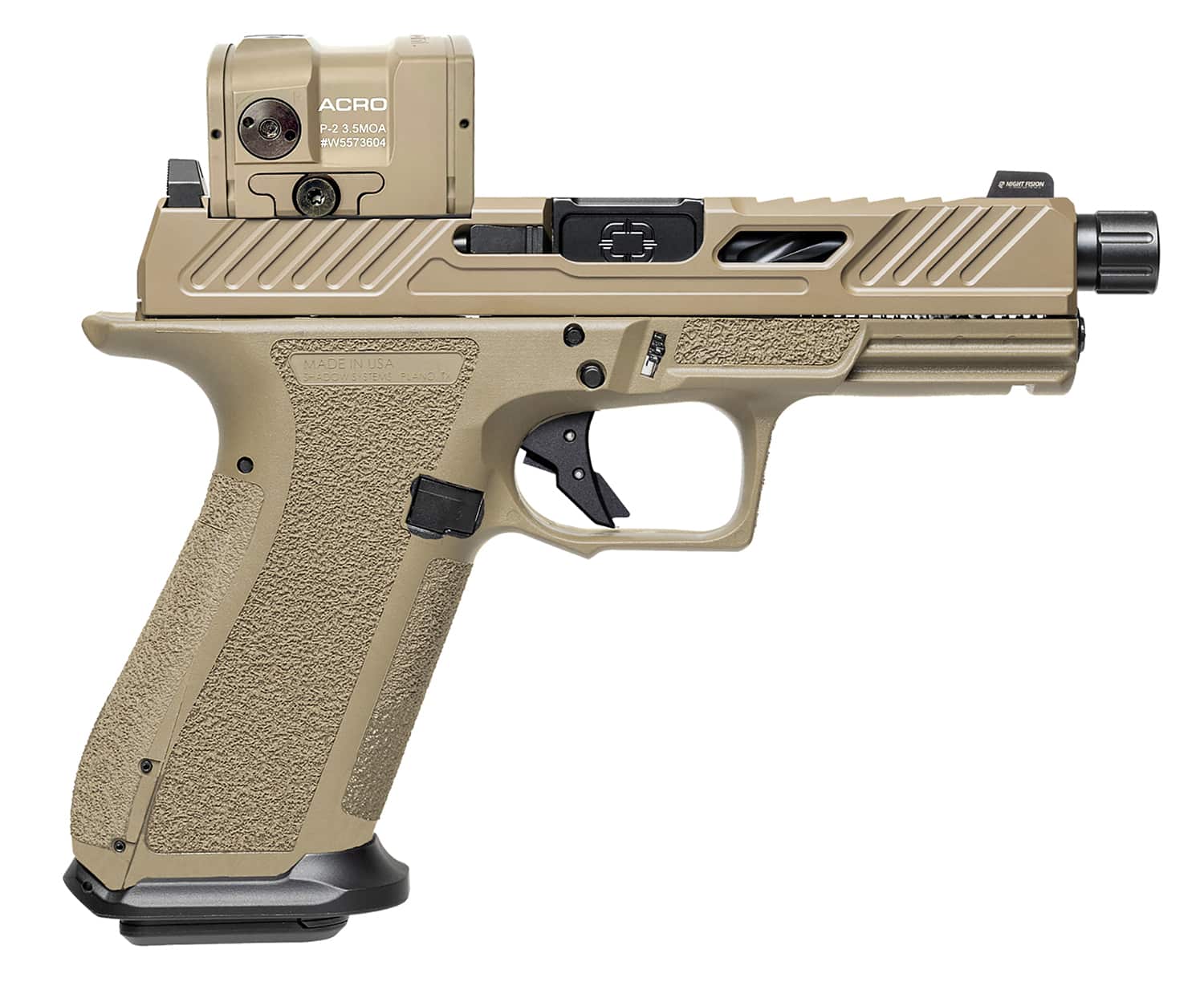 SHADOW SS-3022-AM XR920 9MM ELT OR TH ACRO FDE