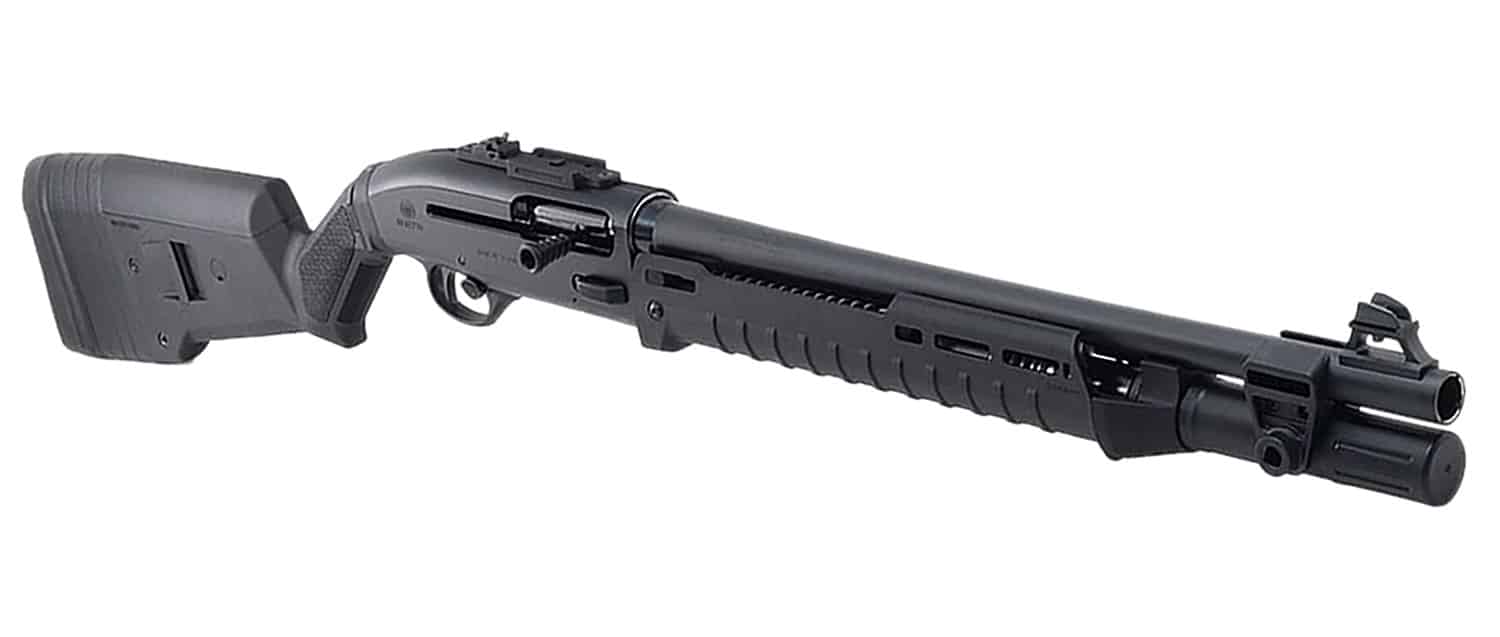Langdon Tactical Tech LTT1301ZMBLK Beretta 1301 3" 7+1 18.50" Black Anodized Aluminum Receiver, Black Magpul Polymer Stock, Modified Magpul Zhukov Forend