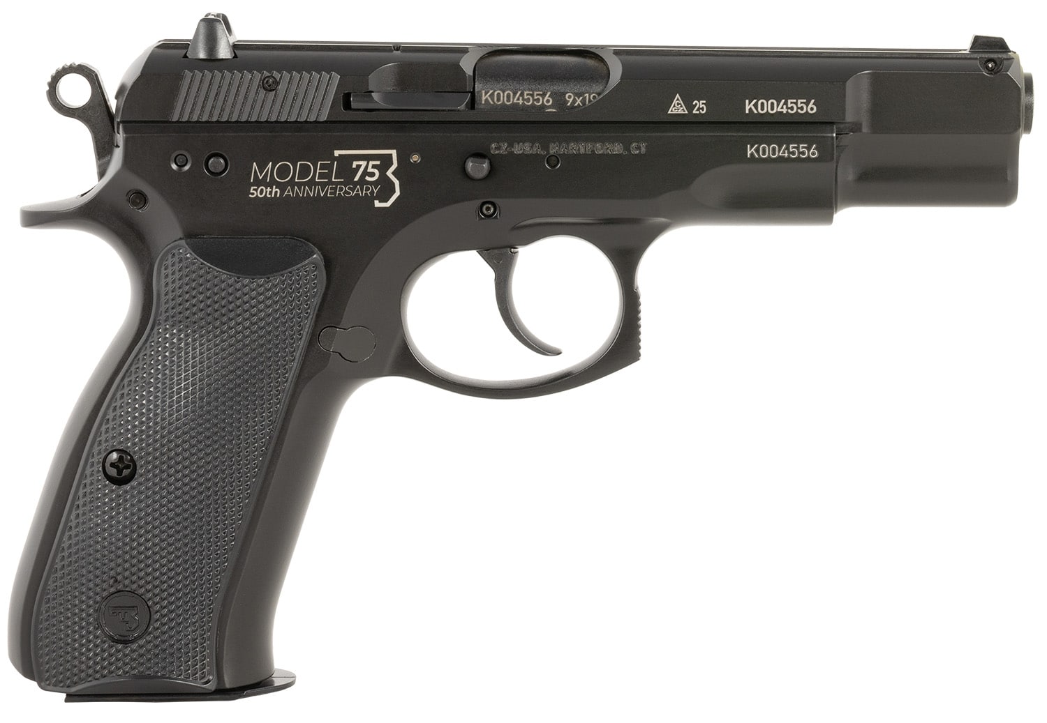 CZ-USA 91107 CZ 75 BD 50th Anniversary 9mm Luger 15+1