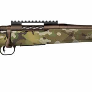 Mossberg 28281 Patriot Super Bantam Youth 350 Legend 4+1 18" Patriot Brown Cerakote Threaded Bull Barrel, Patriot Brown Cerakote Steel Receiver w/Picatinny Rail, MultiCam Fixed Synthetic Stock