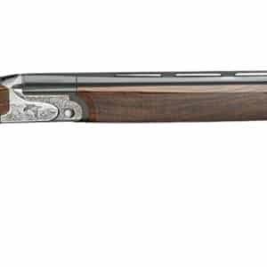 Rizzini USA 2203-1228 Aurum EVO 12 Gauge Break Open 3" 2rd 28" Black Over/Under Vent Rib Barrel, Coin Anodized Receiver Engraved w/Game Scene, Fixed Turkish Walnut Stock w/Prince of Whales Grip