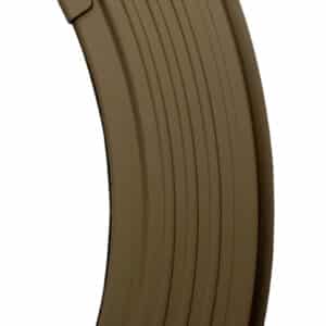 Global Ordnance LLC 810091157466 30rd Fully Ribbed 7.62x39mm Fits AK-47 FDE Steel