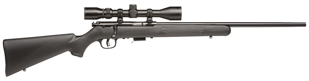 Savage Arms 96209 93R17 FXP 17 HMR Caliber with 5+1 Capacity, 21" Barrel, Matte Blued Metal Finish, Matte Black Synthetic Stock & AccuTrigger Right Hand (Full Size) Includes 3-9x40mm Scope