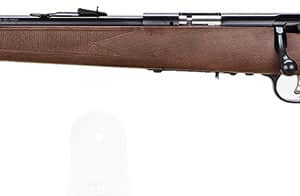 Savage Arms 95700 93 G Full Size 22 WMR 5+1 21" Matte Black Sporter Barrel, Matte Black Drilled & Tapped Carbon Steel Receiver, Satin Hardwood Fixed Stock, Left Hand