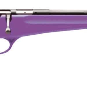 Savage Arms 13783 Rascal Youth 22 LR 1rd 16.13" Matte Black Sporter Barrel, Matte Black Carbon Steel Receiver, Purple Fixed Synthetic Stock, Right Hand