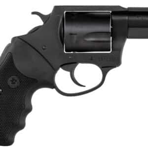 Charter Arms 63520 Mag Pug  Large 357 Mag, 5 Shot 2.20" Black Nitride Steel Barrel, Cylinder & Frame w/Black Finger Grooved Rubber Grip