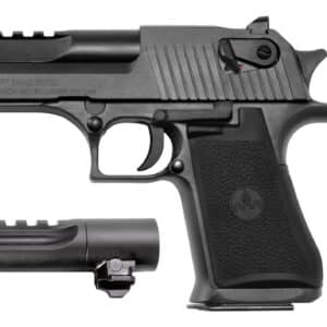Magnum Research DE50WB6 Desert Eagle Mark XIX Conversion Combo 44 Rem Mag, 50 AE 6" 7+1, 8+1 Black Carbon Steel Frame & Slide Black Rubber Grip