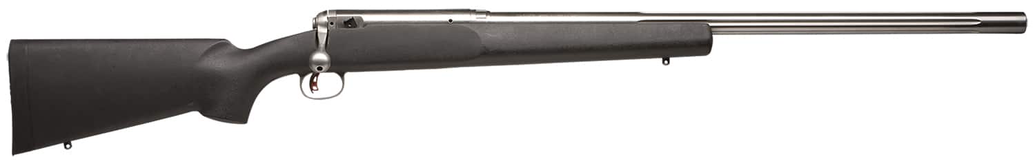 Savage Arms 18148 12 LRPV Full Size 22-250 Rem 1rd 26" Matte Heavy Fluted Barrel, Matte Stainless Steel Receiver w/Picatinny Rail, Matte Black HS Precision w/V-Block Synthetic Stock, Right Hand