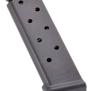 CMC Products MRPM45FS8B Power Mag Railed 8rd 45 ACP Fits 1911 Government Black Stainless Steel