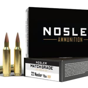 Nosler 60124 Match Grade RDF 22Nosler 70gr RDF Hollow Point Boat Tail 20 Per Box/10 Case