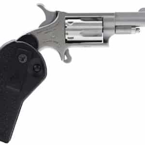 North American Arms 22LLRHG Mini-Revolver 22 LR 5 Shot 1.63" Barrel, Overall Stainless Steel Finish, Black Synthetic Holster Grip