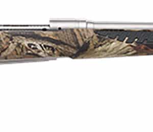 Savage Arms 57047 110 Bear Hunter 375 Ruger 3+1 23" Matte Stainless Steel Straight Fluted Barrel, Mossy Oak Break-Up Country Fixed Sporter w/AccuFit Stock, Right Hand